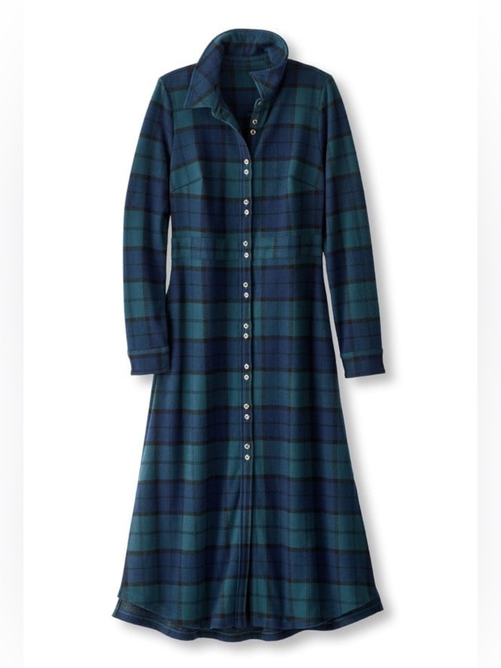 Soft Surroundings Had Me At Plaid Long Sleeve Knit Shirtdress